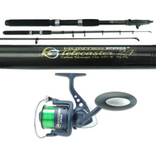 Hunter Pro 8 ft Predator Spinning Combo: Carbon Telescopic Rod & Reel