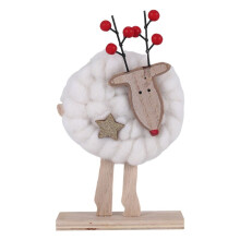 Neues Nordisches Weihnachtsfest Holz Filz Dekoration Weihnachten Elch Weihnachten Weihnachtsmann Ornament Weihnachten Baum Desktop Dekoration C