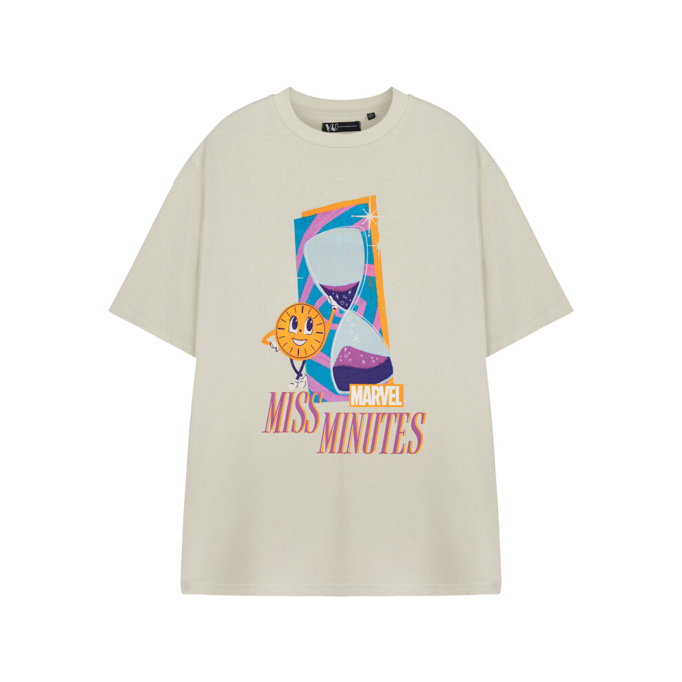 Marvel (Large) Loki Short Sleeved T-Shirt (Womens Beige)
