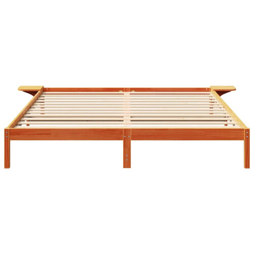 VidaXL vidaXL Bed Frame Wax Brown 180 x 200 cm Solid Pine Wood 2