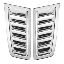 Auto Front Motorhaube Kapuze Motorhaube LüFtung Schlitze Haube Luft Auslass Universal für Focus MK2 ST für Fiesta für Mustang Chrom