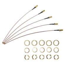 5 StüCk SMA Anschluss Kabel Buchse auf UFL/U.FL/IPX/IPEX RF- oder NO Anschluss Koax Adapter Baugruppe RG178 Pigtail Kabel