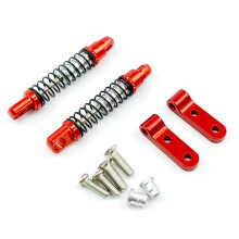 FüR WPL D12 D42 1/10 RC Auto Metall Stoß DäMpfer DäMpfer mit Halterung Fest Sitz Upgrades Teile ZubehöR,A
