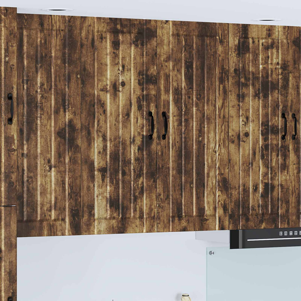 Vidaxl Wall Cabinet Lucca Smoked Oak 80 X 31 X 100 Cm Engineered Wood 8721359460216