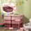 Boîte de rangement pour enfants avec 3 tiroirs rose 5