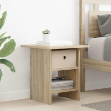 vidaXL Bedside Table Sonoma Oak 41 x 40 x 45 cm Engineered Wood