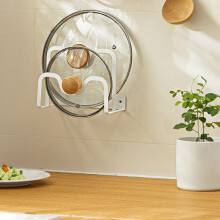 Jacenvly - Liquidación de decoración para el Día de San Valentín: soporte para tapas de sartenes, estante para tablas de cortar y organizador de
