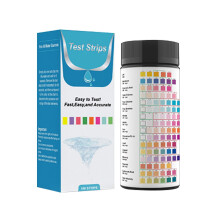Kit de análisis de agua potable Uclet Swimming 16 en 1: tiras reactivas para agua de grifo y pozo para medir pH, dureza y cobre (100 tiras).