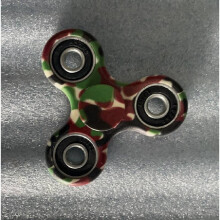 (Green)Hello Kitty Camouflage Pattern Fidget Spinner Metal Decompression Gift Toys