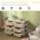 Boîte de rangement pour enfants avec 3 tiroirs blancs 6