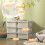 Boîte de rangement pour enfants avec 3 tiroirs blancs 5