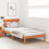 VidaXL vidaXL Bed Frame with Headboard Brown 75 x 190 cm Solid Pine wood 2
