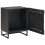 VidaXL vidaXL Handmade Bedside Cabinet Black 40 x 30 x 50 cm Solid Mango Wood 2