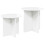 VidaXL vidaXL Side Table Set 2 pcs High Gloss White Engineered Wood 4