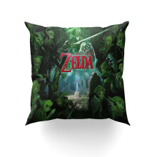 Legend of Zelda Dekokissenbezug 45 x 45 cm (18 x 18 Zoll) – Dekorativer Kissenbezug für Wohnzimmer, Couch und Zuhause