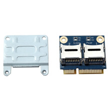 Adaptador Mini PCI-E para 2 SSD HDD para portátil, lector de tarjetas de memoria Micro-SD, SDHC, SDXC y TF a Mini PCIe