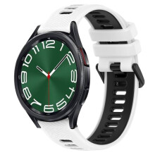 Cinturino per orologio Samsung Galaxy Watch 6 Classic da 47 mm - Bianco/Nero