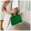 Stilvolle quadratische Tasche Green 4
