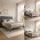 (SoftLuxe White) Levede Bed Frame Velvet Upholstered Platform Adjustable Headboard Double King 1