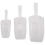 3 Piece Pallet Ice Scraper Shape Plastic Scoop - Transparent 1