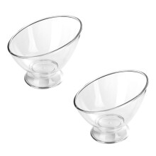 2 PièCes Transparent Café Dosette Titulaire en Plastique Café Capsule Conteneur CréMier Titulaire Café Stockage Salade Bol Plat de Bonbons