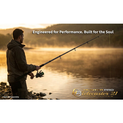 Hunter Pro 7ft Carbon Telescopic Spinning Rod 2