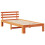 VidaXL vidaXL Bed Frame with Headboard Wax Brown 90 x 190 cm Solid Pine Wood 2