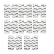 8 Pack Replacement Pads for Lift-Away Pro & Genius Steam Pocket Mop, Washable P184WQ