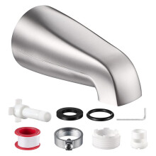 Badewannenarmatur Badewannenauslauf Schnellbefüllung, Kein Leck, Passt auf 1/2" Rutsch-Fit Kupferrohr 1/2" IPS & 3/4" IPS Gewindeverbindungen
