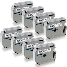 Compatible con Brother M-K231, P-Touch M Tape12mm0.47Inch MK231M-K231s M231M Etiqueta para Brother