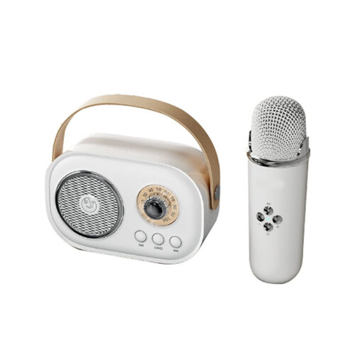 Μίνι ασύρματο Bluetooth ήχος για το σπίτι, καραόκε, ενσωματωμένο μικρόφωνο,
