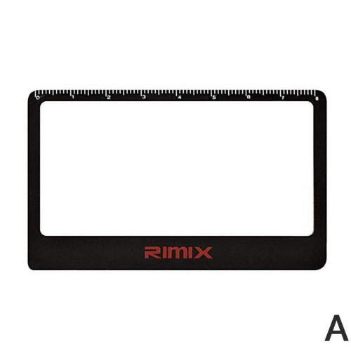 Loupe de poche transparente format carte de crédit T7L2