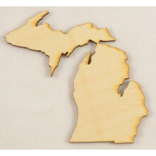 Recorte do Michigan State - Tamanho: Médio (30,5 cm x 27,3 cm) - 1 peça - Espessura: 6,35 mm - Compensado de bétula do Báltico