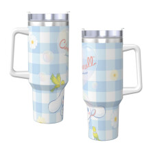 Cinnamoroll40oz H2.0Vákuovo izolovaný pohár z nehrdzavejúcej ocele s viečkom a slamkou na vodu, ľadový čaj alebo kávu, smoothie