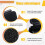 2Pcs 175A Flush Mount Bracket Panel with Dust Cover, Plug Connector Fixed Mounting for RV, Truck, Marine 6