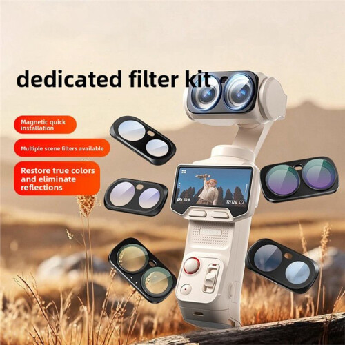 Magnetic Camera Lens Filter for   Ultra Quick Install Action Cam Replacement Accessories ND8 2