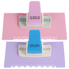 2 perforadoras de bordes para manualidades y scrapbooking | Perforadora de bordes fácil de usar con cuchillas de acero inoxidable | Compatible con