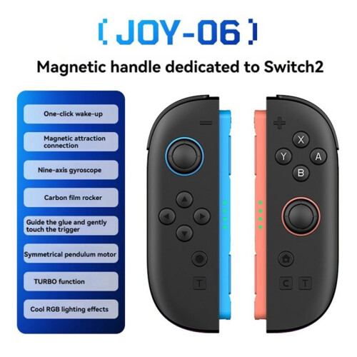 Wireless RGB Controller for  2 6-Axis Gyro Hall Joystick Gamepad RGB Backlight Wireless Gamepad Accessories B 1