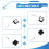 20Pcs Positioning Pause Pull Box Display Anti-Theft Pull Rope Anti Loss Steel Wire Lock Automatic Telescopic Winding Box 7