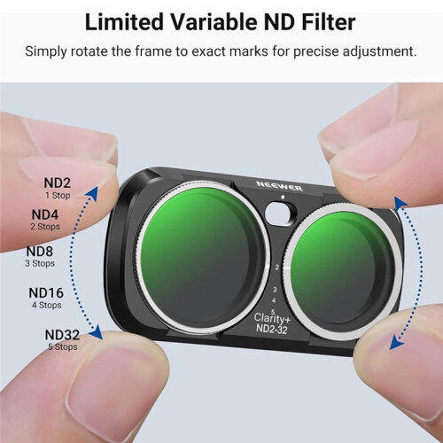 NEEWER Lens Filter Kit for   Ultra,Variable Neutral Density (ND2-32) + CPL + 1/4 Camera Lens Filter 2