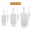 3 Piece Pallet Ice Scraper Shape Plastic Scoop - Transparent 8