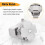 White  Round Dial Finger Ring Quartz Watch For Lady 7