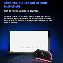 Draadloze RGB-Controller voor 2 6-Assige Gyro Hall Joystick Gamepad RGB Achtergrondverlichting Draadloze Gamepad Accessoires B
