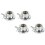 4Pcs Double Lock Barbell Lock Collar Dumbbell Hex Nut for 6