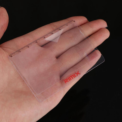 Loupe de poche transparente format carte de crédit T7L2 2