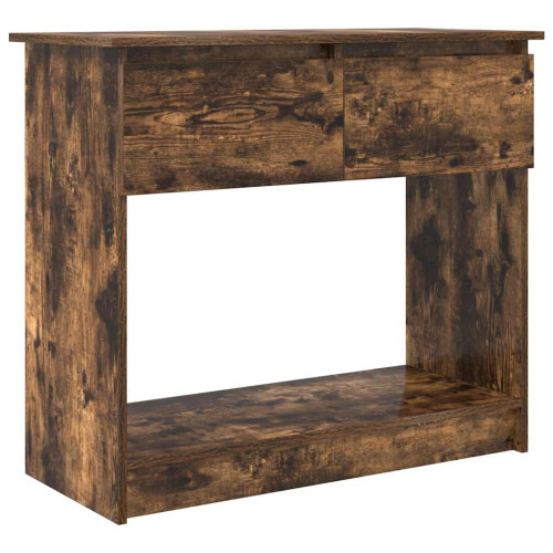 VidaXL vidaXL Konsolentisch mit Schubladen Räuchereiche 85,5x38,5x74,5 cm 1
