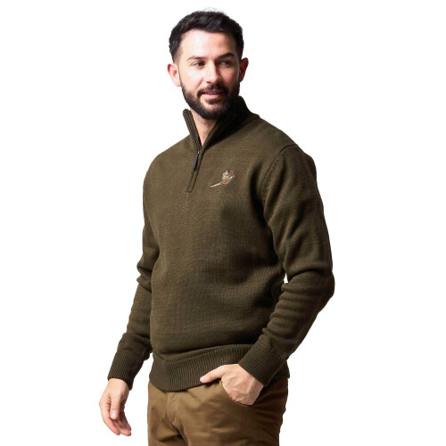 JACK PYKE JACK PYKE Pheasant Men’s Jumpers Olive Green Large