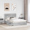 VidaXL vidaXL Storage Bed Grey Sonoma 150 x 200 cm Engineered Wood 2