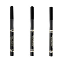 3 Pcs Max Factor Masterpiece High Precision Liquid Eyeliner - Velvet Black 01