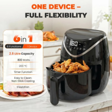 2.8L Mini Air Fryer 800W Low Fat Oil free Healthy Oven Frying Kitchen Alzlxnijcj